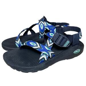 Chaco Women’s Size 7 In Peacock Feather Print Sandals